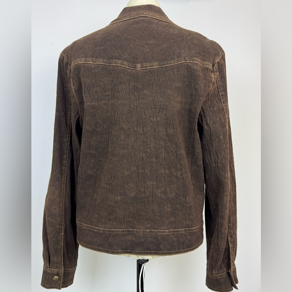 Equestrian 
Brown Women's Button-Front Jacket - Picture 2 of 16